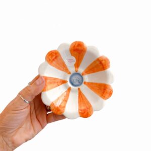 Piattino fiore arancio