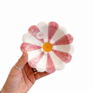 Piattino fiore rosa