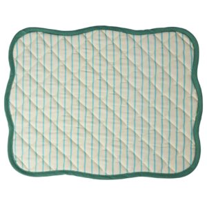 Tovaglietta rigata bianco/azzurro