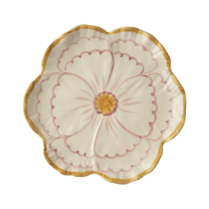 Piatto Fiore Rosa
